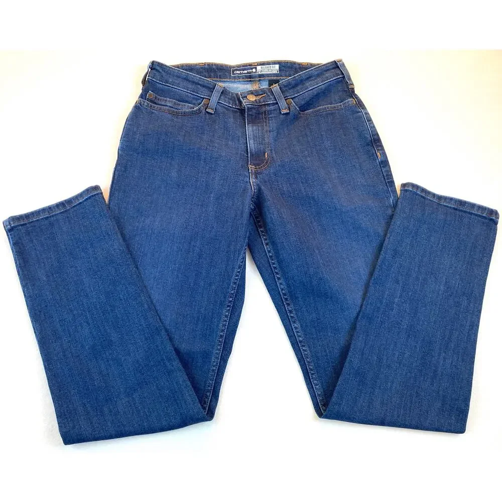 Carhartt Size 4 Regular Relaxed Fit Rugged Flex Jeans NWT - Picture 6 of 7